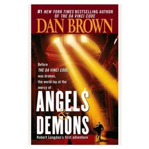 ANGELS & DEMONS Dan Brown Paperback Book Thriller Suspense Religion God Mystery